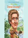 Cover image for Who Was Daniel Boone?